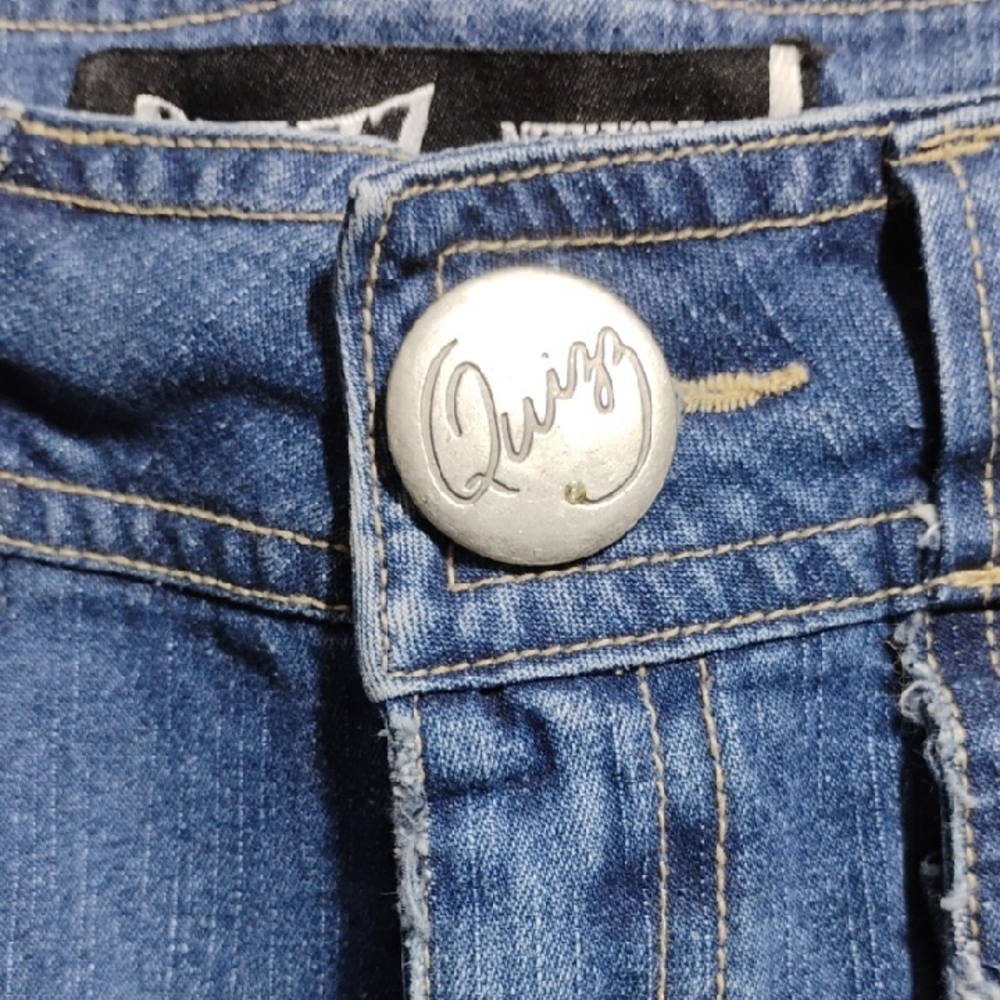 SALE! Quizz New York Vintage Classic Blue Denim A-Line Skirt Sz.5/6 (XX-55) - Picture 2 of 13
